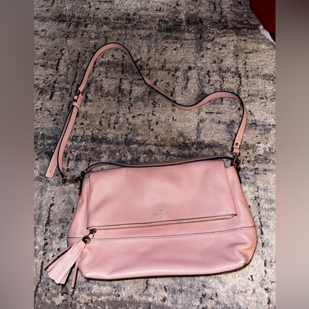 Pink Kate Spade Leather Shoulder Bag Crossbody